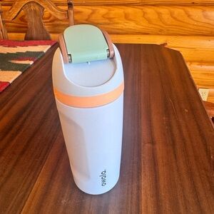 Owala Periwinkle, green brown and Orange 16oz Water Bottle